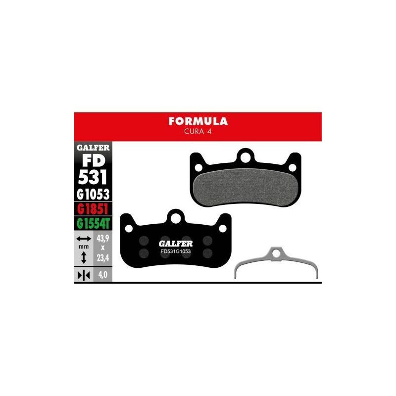 Plaquettes Galfer Formula Cura Red