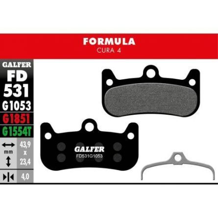 Plaquettes Galfer Formula Cura Red