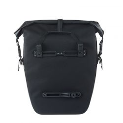 SACOCHE BASIL NAVIGATOR L CROCHETS MIK 25-31L TOILE/POLYESTER IMPERMÉABLE NOIR (26.5x14.5x42 cm)