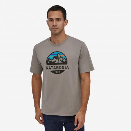 Tee-shirt homme Patagonia Fitz Roy Scope Organic T-shirt Feather Grey