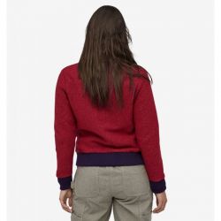 Patagonia Woolyester Fleece Pullover Femme molten lava