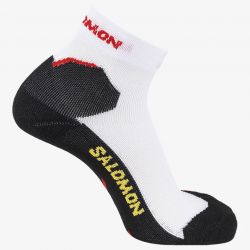 Salomon Socks Speedcross ankle white / deep black