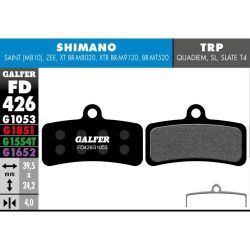 Plaquettes Galfer Shimano 4P G1053 Noir