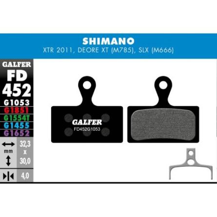 Plaquettes Galfer Shimano XT 1053 Noir