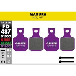 Plaquettes Galfer Magura MT5 Ebike Violet (set de 2)