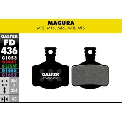 Plaquettes Galfer Magura MT2 1053 Noir
