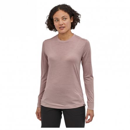 Patagonia L/S Cap Cool Merino blend Tee Femme stormy mauve