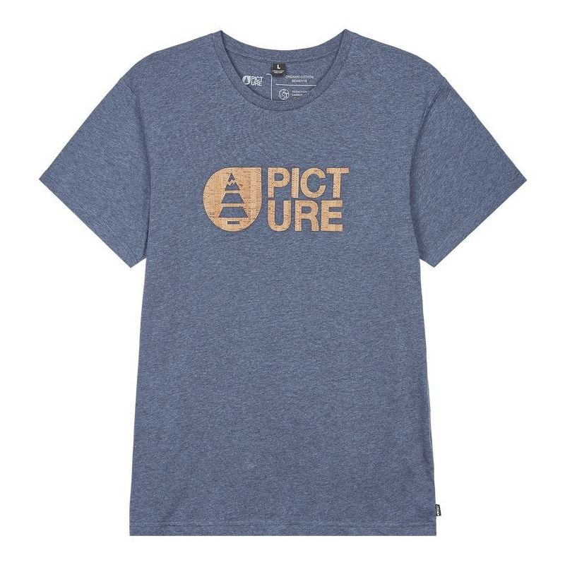 Picture Basement Cork Tee dark blue melange