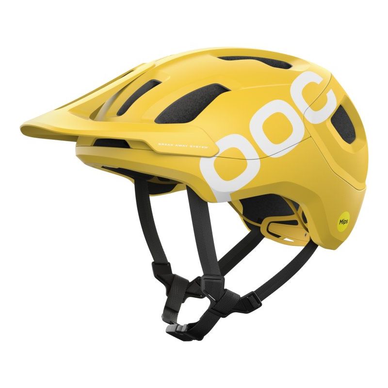 POC Axion Race MIPS Aventurine yellow matt