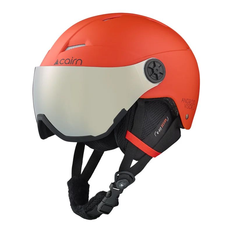 CAIRN Android Visor J Mat Bright Red